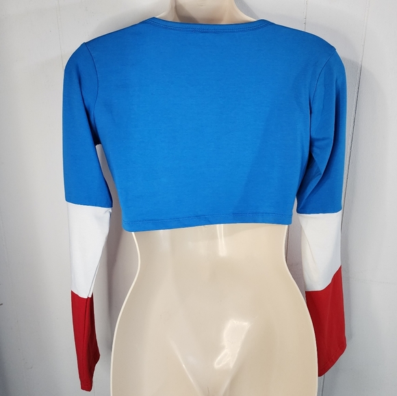 Marvel's Captain America / American Dream Cosplay Costume Crop Top - Picture 3 of 8